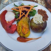 Appetizer trio at L'Orto Gia Salsamentario in Turin