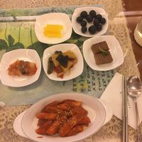 Korean rice cake set specially prepared for us at Jeoksubang - 적수방 in Seoul