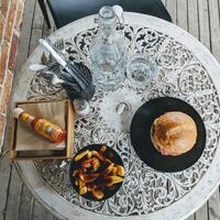 Beyoncé burger V2 and Chips and Gravy  at Bonta Vera in Minmi