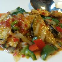 Tangy Aubergine Stir Fry at Mantra Thai in Newcastle Upon Tyne