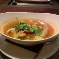 Mushroom Tom Yum soup at Mantra Thai in Newcastle Upon Tyne