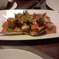 Fried tofu in Choo Chee
curry sauce at Mantra Thai in Newcastle Upon Tyne