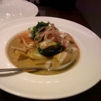 Fried tofu in yellow curry at Mantra Thai in Newcastle Upon Tyne