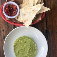 Chips and guacamole :) at Burrito Amor in Tulum