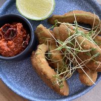 Avocado fries  at Sanara  in Tulum