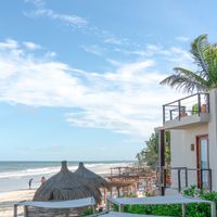View from upstairs outdoor deck at Sanara  in Tulum