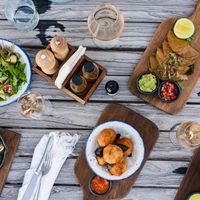 All the vegan tapas we ordered at Sanara  in Tulum