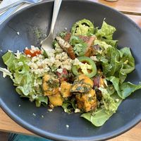 Cauliflower burrito bowl  at Sanara  in Tulum