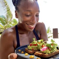 @TierraGoesGreen in love with the avocado toast at Sanara  in Tulum
