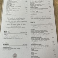 Menu 1  at SUE in Rotterdam