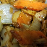 Ginger tofu and veggies at Chin's Place in Akron