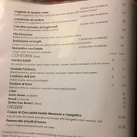 menu page 2 at Osteria Italiana in Clifton Hill