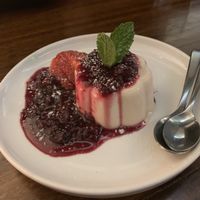 Pannacotta. Not bad but I’ve had better   at Osteria Italiana in Clifton Hill