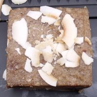 Raw vegan carrot cake at HälsoFreak - Granden in Linkoping