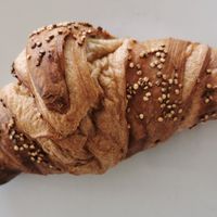 vegan whole wheat crossaint at NOP in Tallinn