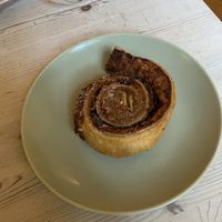 Vegan cinnamon roll  at NOP in Tallinn