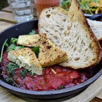 Vegan shaksuka with tofu at NOP in Tallinn