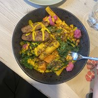 Veggie bowl with tempeh  at NOP in Tallinn