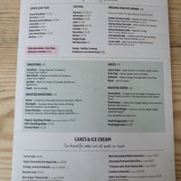 The menu at The Natural Food Deli in Petersfield