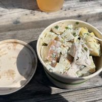 Smoked potato salad  at Reverie Cafe + Bar in Minneapolis