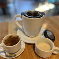 Expresso and loose teaa  at Reverie Cafe + Bar in Minneapolis