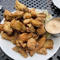 Fried artichoke heartss  at Reverie Cafe + Bar in Minneapolis
