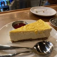 Seasonal cheesecake, your flavor might differ. This one was lemon.  at Reverie Cafe + Bar in Minneapolis
