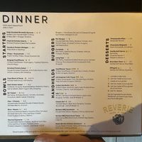 Reverie Cafe and Bar - Menu  at Reverie Cafe + Bar in Minneapolis