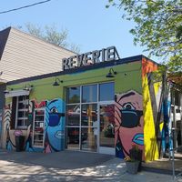 Outside at Reverie Cafe + Bar in Minneapolis