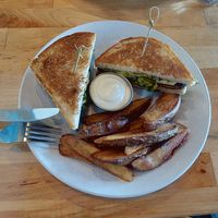 Kimchi tempeh sandwich at Reverie Cafe + Bar in Minneapolis