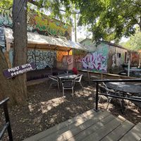 Outdoor art  at Reverie Cafe + Bar in Minneapolis