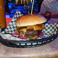 Vegan burger at Lucky Pig - Paradise Palms in Edinburgh