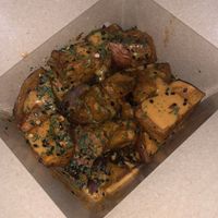 Roast sweet potato bites  at Lucky Pig - Paradise Palms in Edinburgh