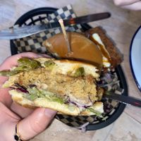 lucky chicken burger  at Lucky Pig - Paradise Palms in Edinburgh