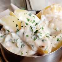 Potato salad at Lucky Pig - Paradise Palms in Edinburgh