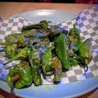 Padron peppers at Lucky Pig - Paradise Palms in Edinburgh