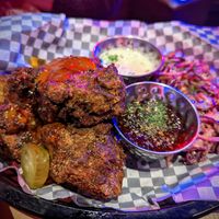 Southern fried seitan at Lucky Pig - Paradise Palms in Edinburgh
