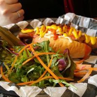 Hotdog at Lucky Pig - Paradise Palms in Edinburgh