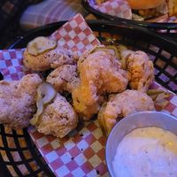Cauliflower wings and ranch dip at Lucky Pig - Paradise Palms in Edinburgh