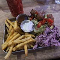 Hot honey combo plate  at Antojitos Cantina - Paradise Palms in Edinburgh