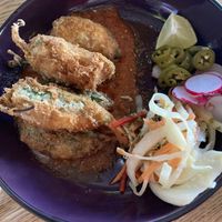 Jalapeño rellenos  at Antojitos Cantina - Paradise Palms in Edinburgh