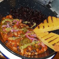 Fried rice and chilli bowl ❤ at Lucky Pig - Paradise Palms in Edinburgh
