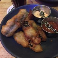 Fried Pickles 🤤👌🏻 at Lucky Pig - Paradise Palms in Edinburgh