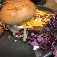 Vegan burguer at Lucky Pig - Paradise Palms in Edinburgh