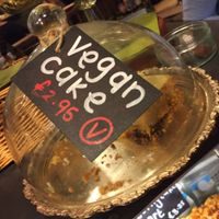 Vegan cake at Fox Cafe in Nottingham