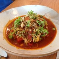 courgette pasta at Big Sur at Big Sur in Auckland