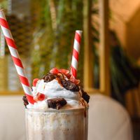 Vegan freakshake at SNCKBR in Amsterdam