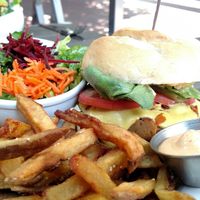 Double Double Burger at MeeT in Gastown in Vancouver