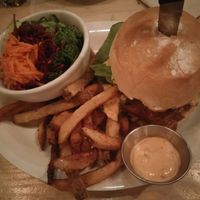 burger at MeeT in Gastown in Vancouver