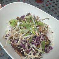 Ginger beefless bowl  at MeeT in Gastown in Vancouver